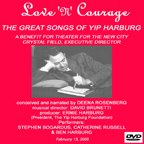 The Great Songs of Yip Harburg (part of Theater for the New City’s 2006 “Love’n’Courage” benefit)